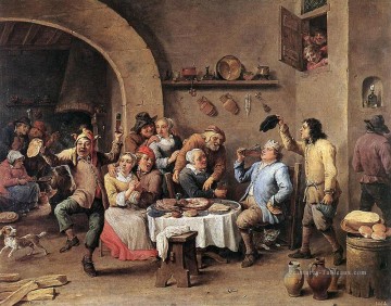 Douzième nuit le roi boit David Teniers le Jeune Peinture décoratif